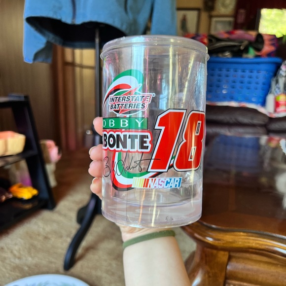 Vintage #18 Bobby Labonte NASCAR Cold Frosty Mug Cup New Nascar freezer mug. - Picture 3 of 17